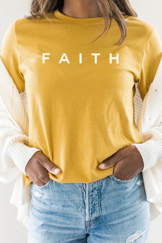 Faith Block Letters PLUS SIZE Tee