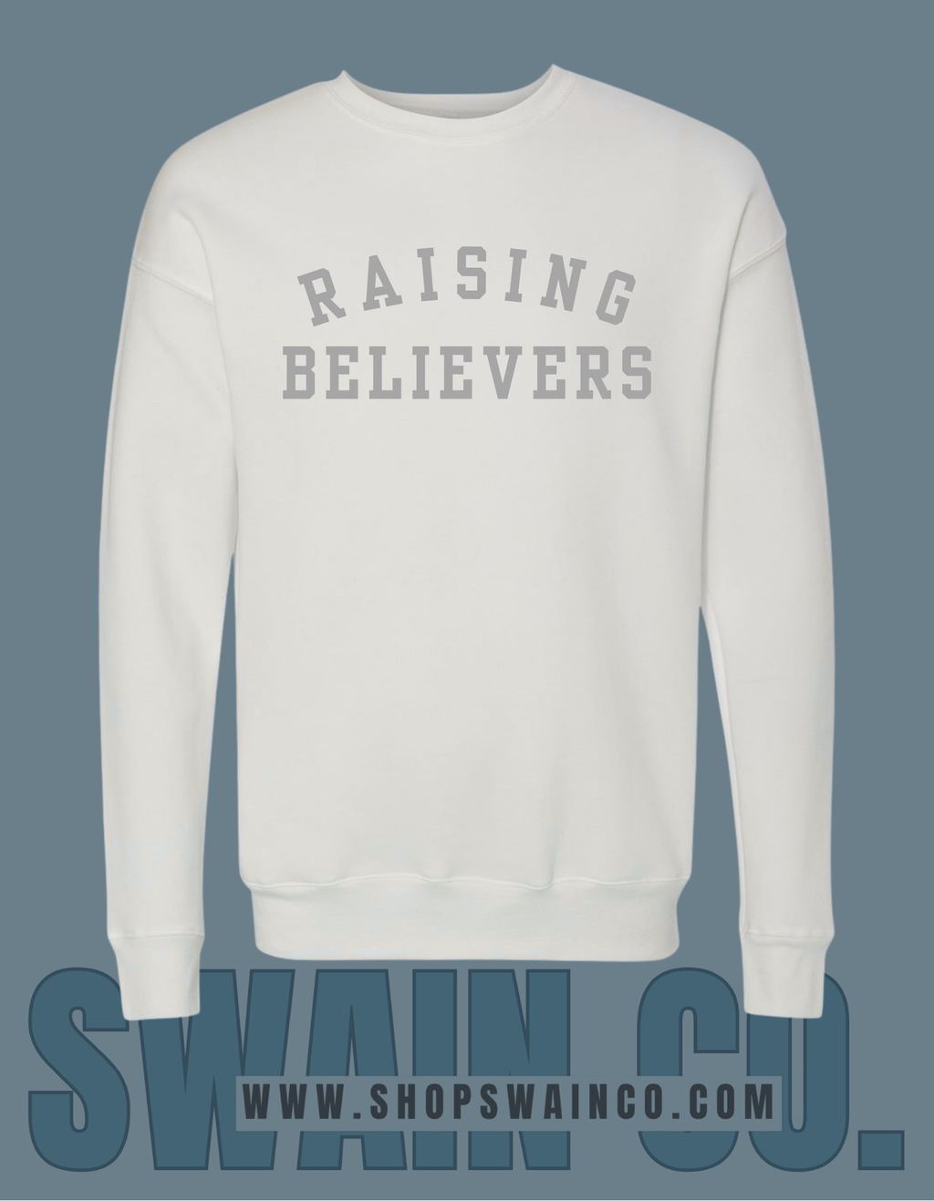 Raising Believers Sweatshirt | Bella Canvas Fleece | Christian Mom Gift | Faith Based Apparel | Cozy Sweatshirt | Soft Christian Crewneck