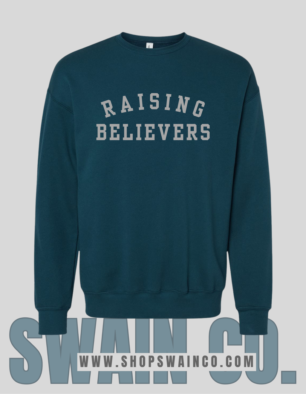 Raising Believers Sweatshirt | Bella Canvas Fleece | Christian Mom Gift | Faith Based Apparel | Cozy Sweatshirt | Soft Christian Crewneck